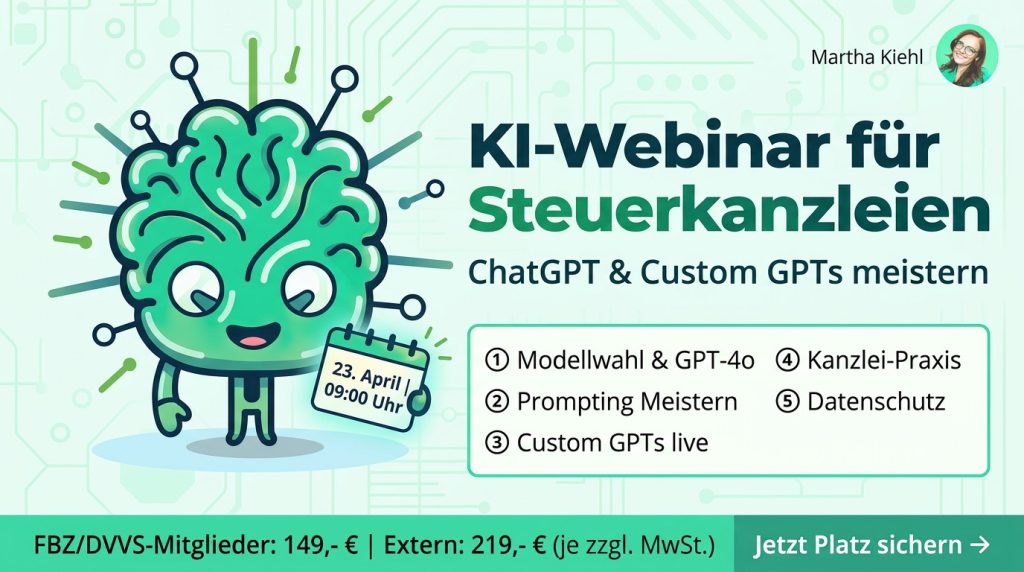 KI Seminar für Steuerberater und Fachangestellte